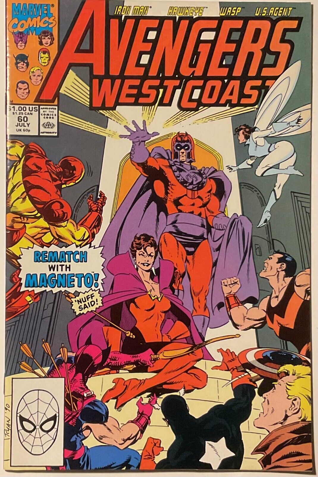 Avengers West Coast #60 Rematch With Magneto