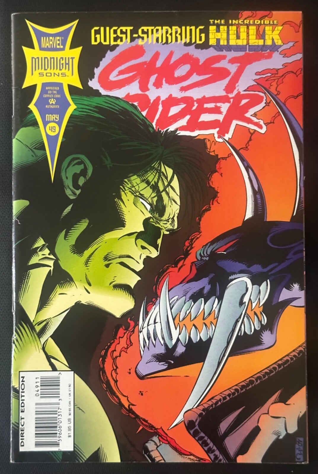 Ghost Rider #49 Guest Starring the Incredible Hulk Midnight Sons