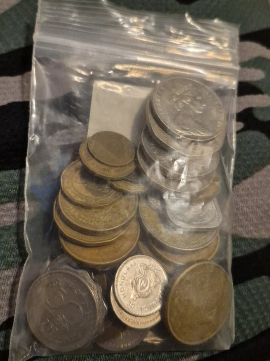 Bag Of Foreign Coins